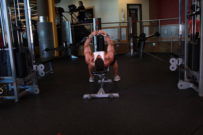 Cable Chest Fly (low-to-high or mid cable) — End