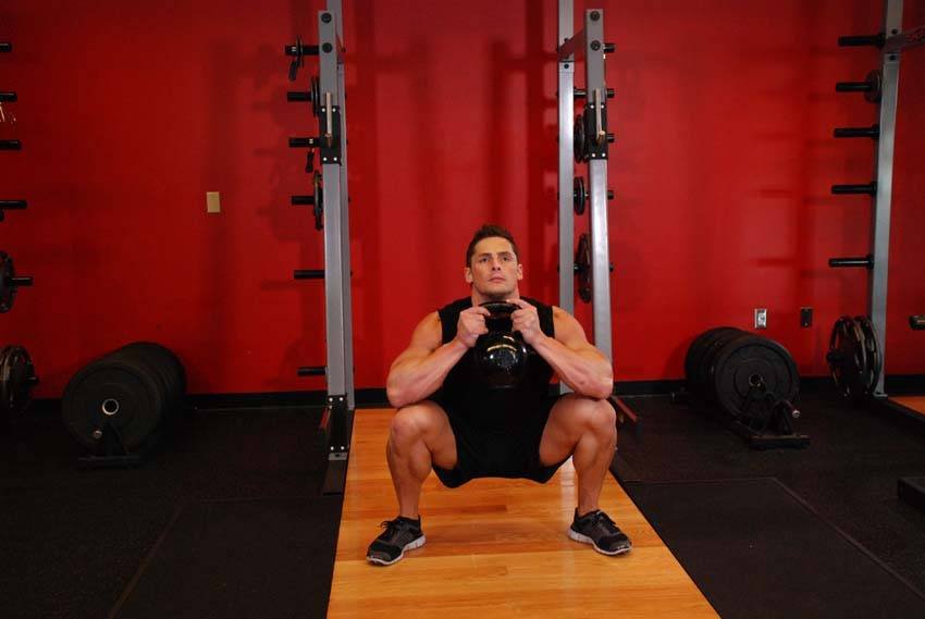 Goblet Squat — End